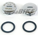 Korek oleju SIMSON kpl. ALU chrom + oringi /MZA/