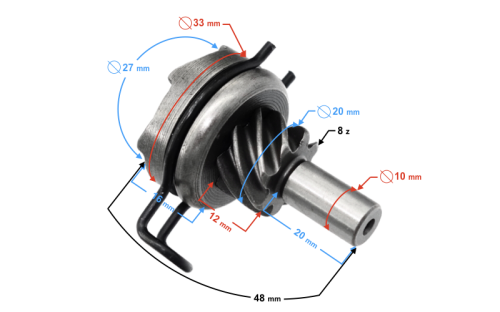 ZT3036-01 - Koło rozrusznika nożnego 4T GY6 8z MORETTI.jpg