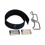 Pasek bagażnika SIMSON S51, S70 kpl. (2 klamry + 2 haki) /QMP/