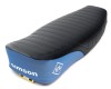 Siedzenie SIMSON S51 pikowane czarno-niebieskie (napis SIMSON IFA)