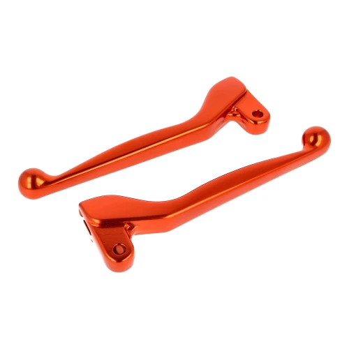 S800100-04 - 80010B - Dźwignia hamulca + sprzęgła SIMSON aluminiowa pomarańczowa MZA.webp