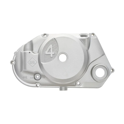S221650-02 - 11397-A-12-01 - Pokrywa silnika SIMSON S51 S53 S70 S83 lewa sprzęgła 4B obrotomierz MZA ORG aluminiowa srebrny metalik.webp