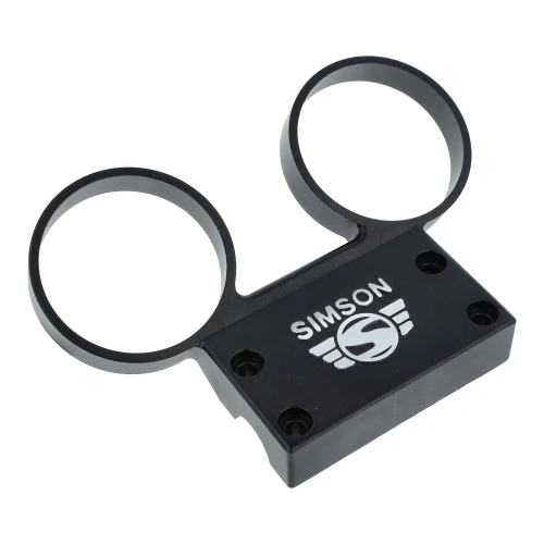 S105860-00 - 10586F - Uchwyt zegarów SIMSON S51 S53 S70 S83 60mm aluminowy czarny MZA.webp
