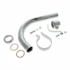 Kolanko tłumika SIMSON SR2 chrom 220mm - zestaw /MZA/