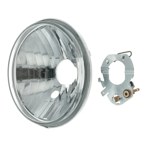 S391110-12 a - 11261-B-S - Wkład lampy przód SIMSON S51 S70 Halogen HS1 MZA szkło gładkie.webp