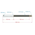 M24066-01 wymiary - Oś koła przód MZ ETZ 125 150 250 251 301 - hamulec bębnowy.webp