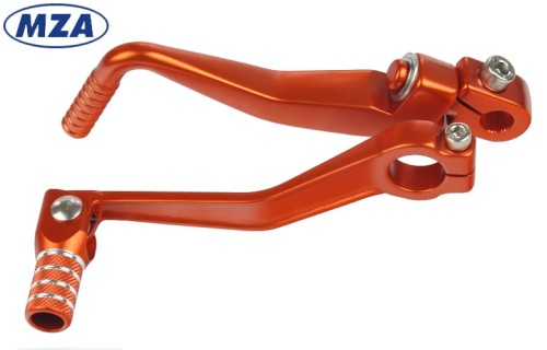 dźwignia startera i zmiany biegów simson tuning aluminium mza pomarańczowa 1.JPG