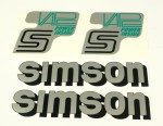 Naklejka SIMSON VAPE srebrna kpl.
