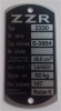 Tabliczka znamionowa KOMAR ZZR 2330