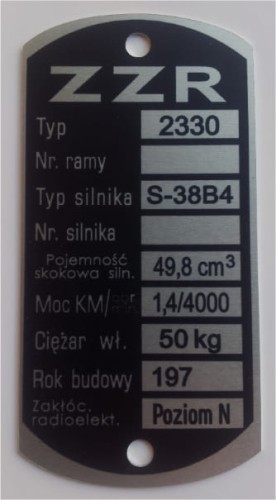 Tabliczka znamionowa KOMAR ZZR 2330.jpg