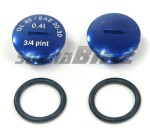 Korek oleju SIMSON kpl. ALU niebieski + oringi /MZA/