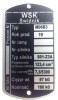 Tabliczka znamionowa WSK M06 B3