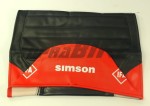 Pokrowiec siedzenia SIMSON S51E pikowany czarno-czerwony /MZA/