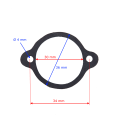 J1061w - Uszczelka JAWA 50 pokrywki gaźnika PL gumowa 1mm.png