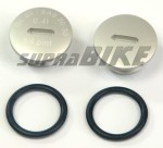 Korek oleju SIMSON kpl. ALU srebrny mat + oringi /MZA/