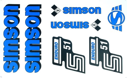 naklejki simson s51 enduro niebieskie.JPG