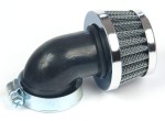 Filtr powietrza 30mm stożkowy chrom mały 90'