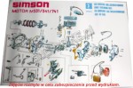 Plakat budowy silnika SIMSON S51, S70, SR50
